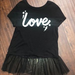 Justice girls short sleeve top